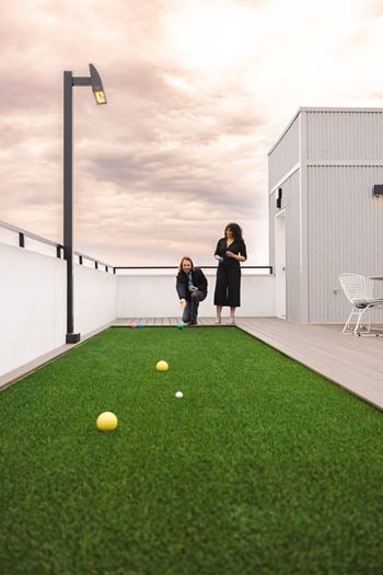 Rooftop grills & bocce court