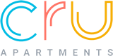 Odessa apartment for rent - A logo with the letters C, R, U and the words "apartments" below it.