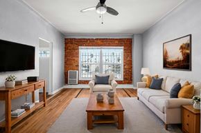 Los Angeles apartment for rent - Modern Living Room at Normandie Summit Apartments, Los Angeles, California