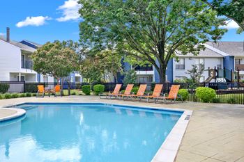 Pool with sundecks
