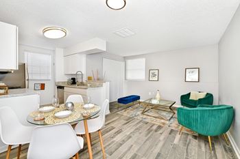 Dining and kitchen