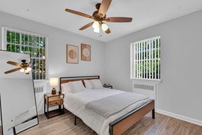 Saint Louis apartment for rent - model bedroom at Hampton Gardens, Saint Louis, MO, 63139