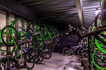 Secure bicycle parking
