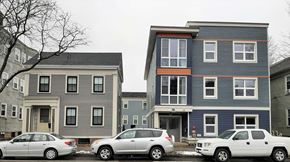Cambridge apartment for rent - Modern, elegant buildings match the character of the residential neighborhood