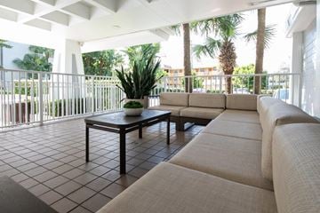 South Miami apartment for rent - a living room with couches and a coffee table