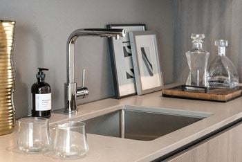 High-end european appliances in stainless steel