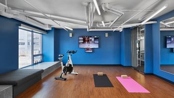 Fully equipped 2,300 sq. Ft. Fitness center featuring precor® cardio equipment, yoga studio, free weights, kettlebells, trx, fitness on demand® and more