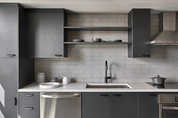Stylish kitchens in two designer color palettes