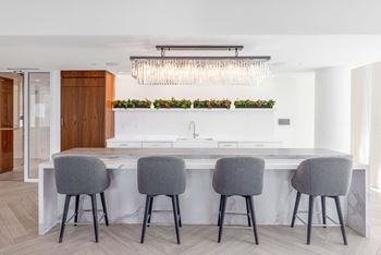 Entertainment kitchen with gas stove