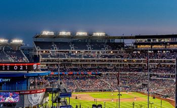 Unrivaled views of the bustling ballpark district