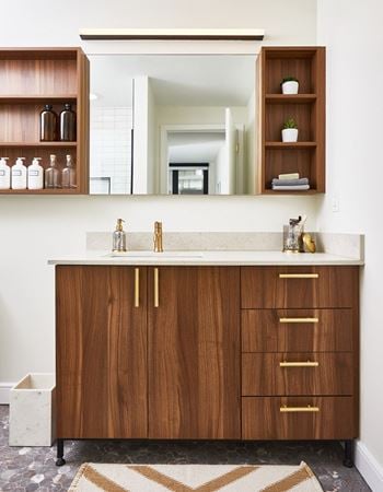 Custom mirror vanity systems