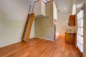 Boulder apartment for rent - 1085 Broadway #13 Living Room with Kitchen view