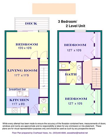 Boulder condo for rent - a floor plan of a small house with a bedroom and a living room