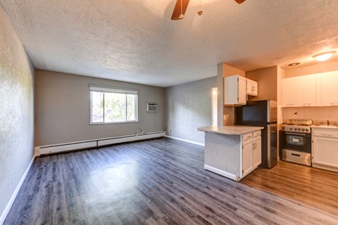 Floor plan for 1 bed, 1 bath, 475 sqft