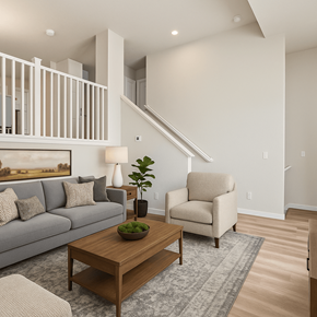 Parker townhouse for rent - Bright Living Room at The Townhomes at Pine Drive, Parker, CO, Colorado