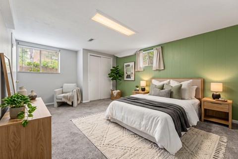 Floor plan for 2 beds, 1 bath