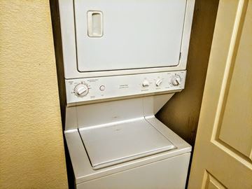 Boulder apartment for rent - A white dishwasher is installed in a kitchen.