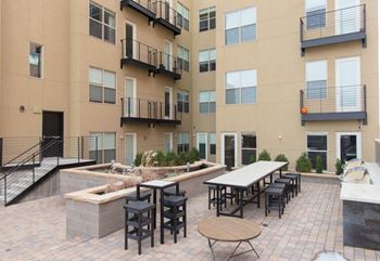 Outdoor courtyard and seating