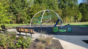 Tot lot with playground