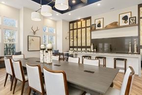 Waynesville apartment for rent - common room with dining table