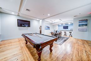 Winston-Salem apartment for rent - a game room with a pool table and a tv