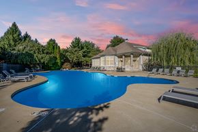Glen Mills apartment for rent - A large swimming pool with a gazebo in the background.
