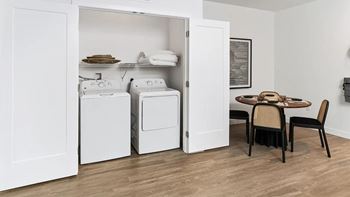 In-home full-size front-loading washer & dryer