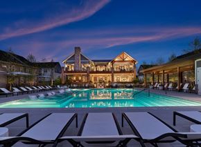 Exton apartment for rent - A large house with a pool in front of it.