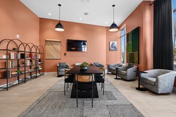 Library with soft seating