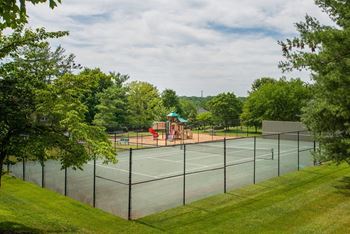Lighted tennis court