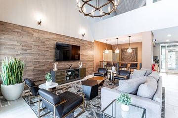 Bloomington apartment for rent - a living room with a couch and a table