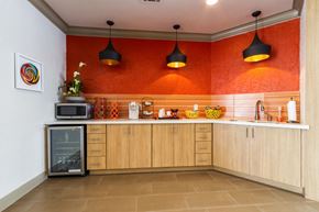 Austin apartment for rent - kitchen area in clubhouse