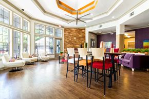 Austin apartment for rent - clubhouse seating area