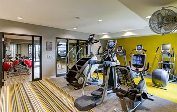 Fitness center with strength and cardio equipment