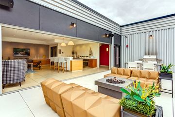 Minneapolis apartment for rent - a living room with a couch and a table