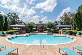 Woodstock apartment for rent - Pet-Friendly Apartments in Woodstock, GA – Lea Woodstock – resort style pool and sundeck