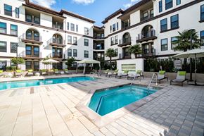 Santa Clara apartment for rent - Apartments in Santa Clara, CA for Rent - Villas on the Boulevard - Swimming Pool with Lounge Seating, Shaded Areas, and a Spa