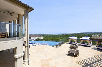 Exclusive white draped private cabanas