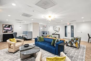 Resident lounge with printing, scanning and faxing services