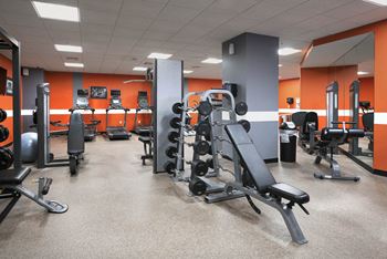 Expansive 24-hour fitness center
