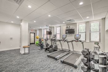 Free weights & cardio equipment