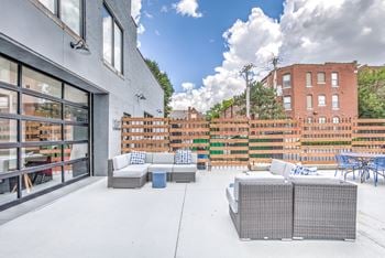 Outdoor lounge area