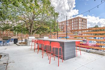 Outdoor entertaining bar