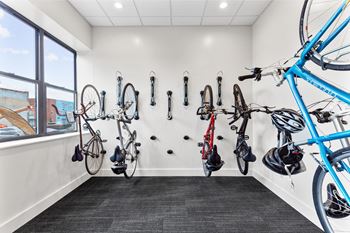 Secured bike room
