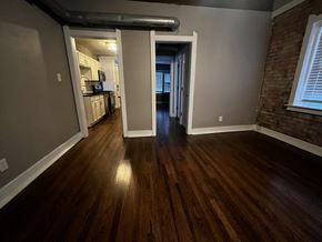 Kansas City apartment for rent - Room with view into kitchen and bedroom