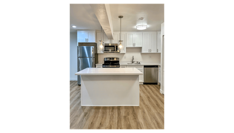 Floor plan for 2 beds, 2 baths, 1040 sqft