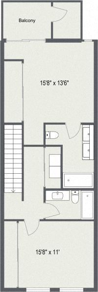 Fremont apartment for rent - Second Floor Plan