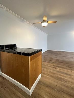 Oakland apartment for rent - Open living space with tiled breakfast bar at The Chase Apartments Homes, Oakland, California