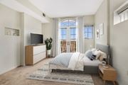Washington apartment for rent - Bedroom with balcony (virtually staged) at Kalorama Park, Washington, DC 20009