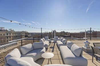 Rooftop deck with grills